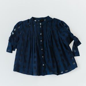 Current Air Buffalo Check Blouse